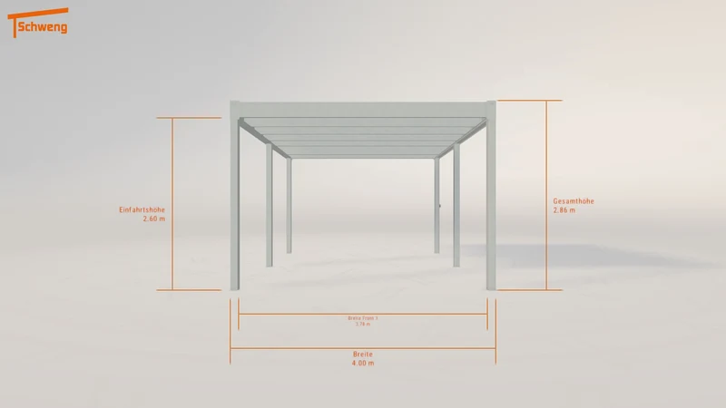 #AT Schweng Flachdachcarport C600 (ID w3mw2r)