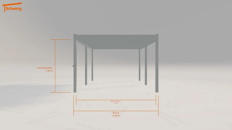 #AT Schweng Flachdachcarport C600 (ID w3mw2r)