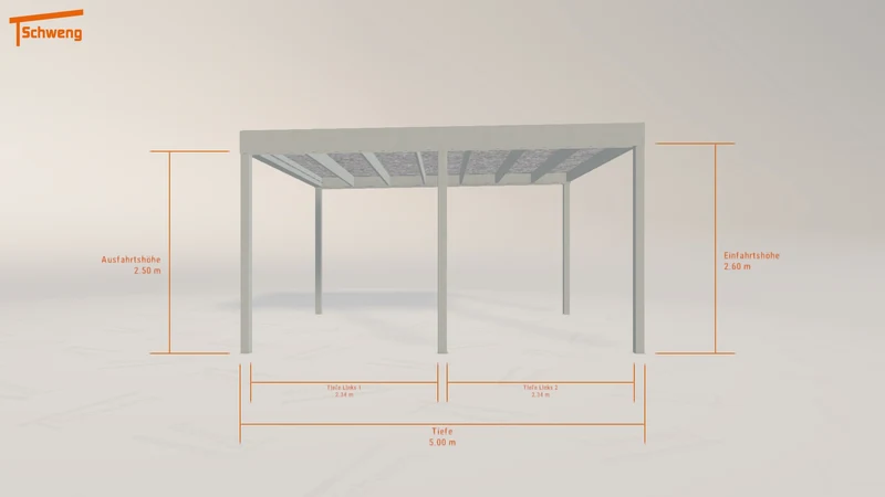 #AT Schweng Flachdachcarport C600 (ID w3mw2r)