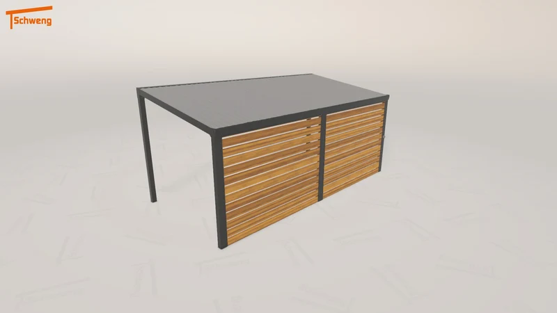 #DE Schweng Pultdachcarport S400 (ID 773rgp)