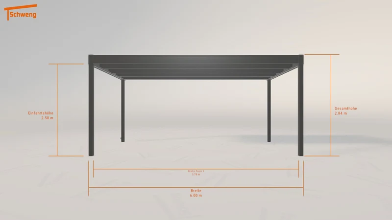 #DE Schweng Flachdachcarport C600 (ID ygm58g) #MTG