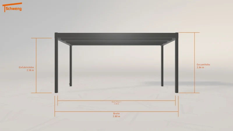 #DE Schweng Flachdachcarport C600 (ID dvmyqy) #MTG