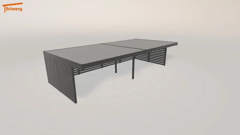 #DE Schweng Flachdachcarport C600 (ID 42qvgy) #MTG