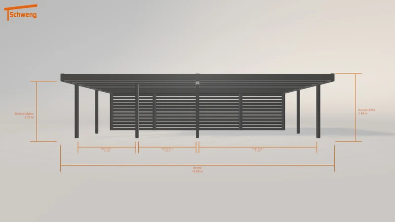 #DE Schweng Flachdachcarport C600+ (ID 9w4xn5) #MTG
