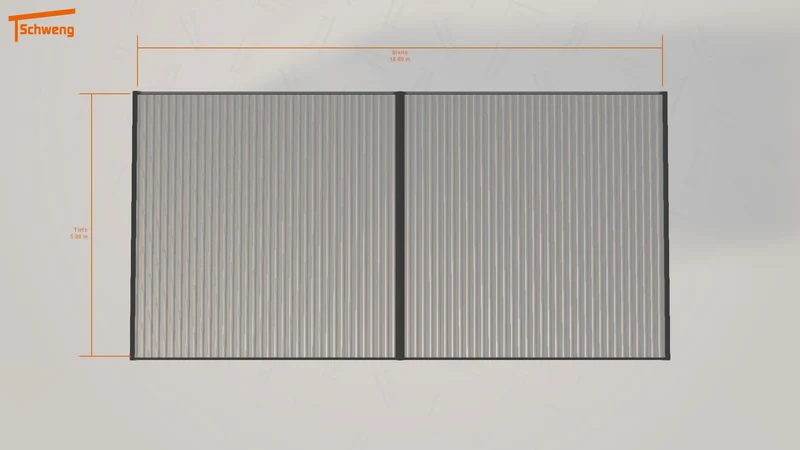 #DE Schweng Flachdachcarport C600+ (ID 9w4xn5) #MTG