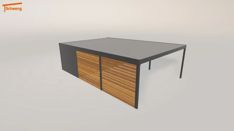 #DE Schweng Flachdachcarport C600 (ID k2dr9k)