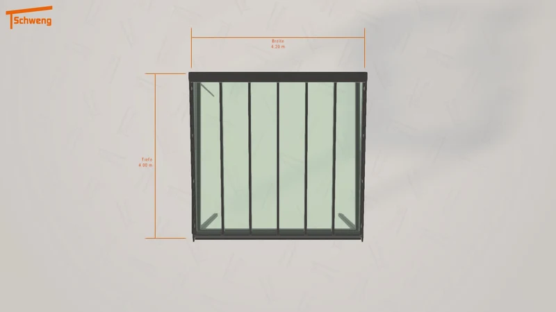 #DE Schweng Terrassenüberdachung S400 (ID ygm9m3)