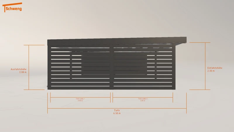 #DE Schweng Flachdachcarport C600 (ID x74jqd) #MTG