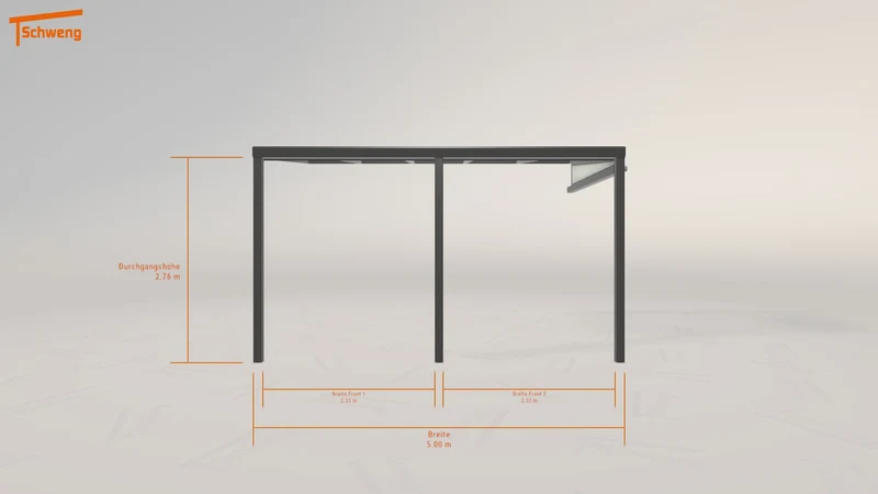 #DE Schweng Pultdachcarport S400 (ID qd7484)