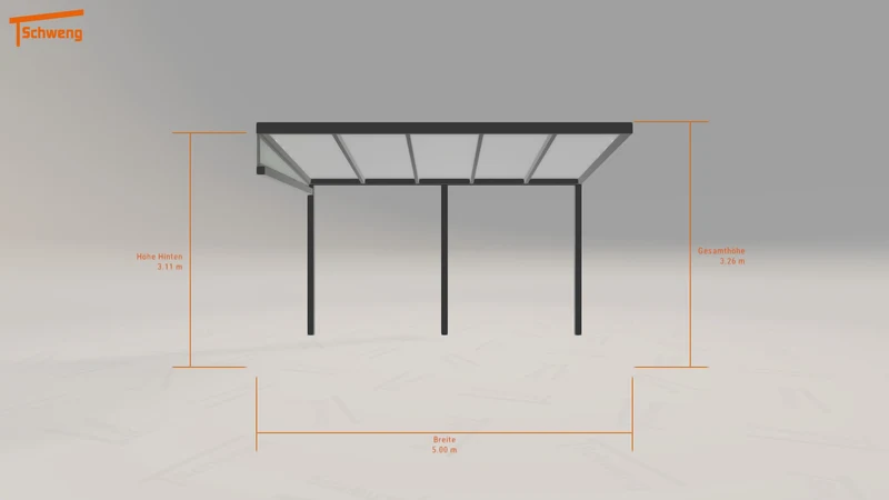 #DE Schweng Pultdachcarport S400 (ID qd7484)