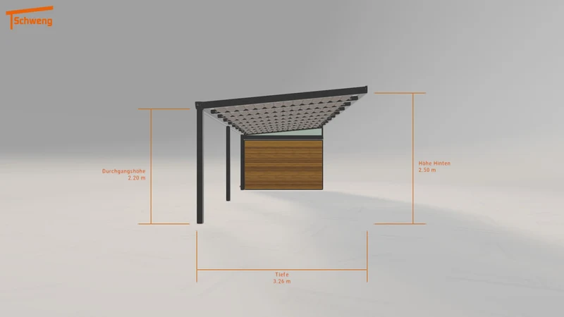 #DE Schweng Terrassenüberdachung S400 (ID 42qb3m)