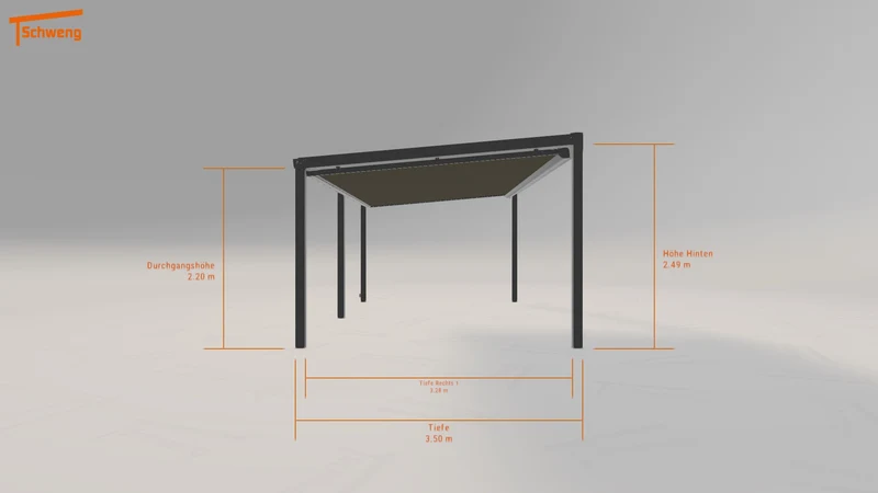 #DE Schweng Terrassenüberdachung S350 (ID 2q4wb9)