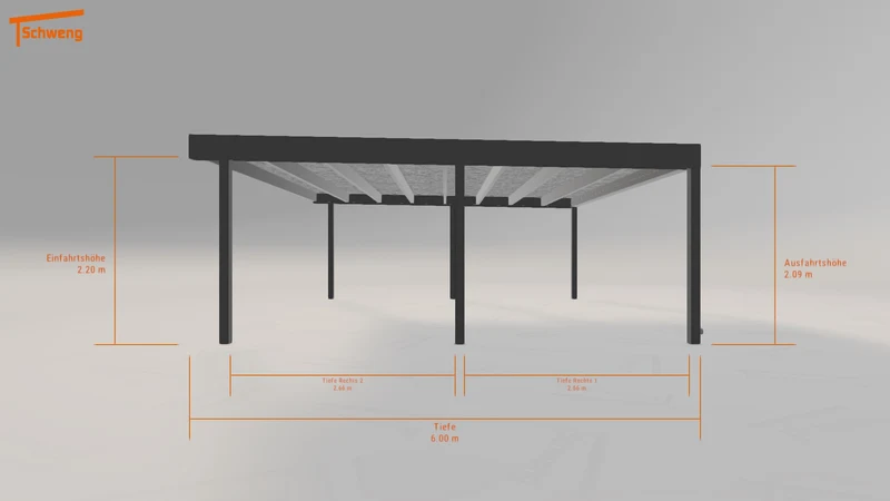 #DE Schweng Flachdachcarport C600+ (ID rjx7r2) #MTG