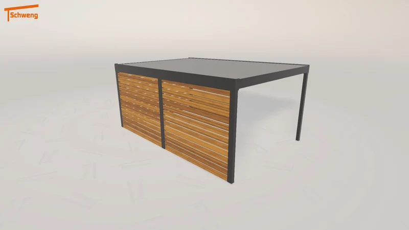 #DE Schweng Flachdachcarport C600 (ID zb9pgy)