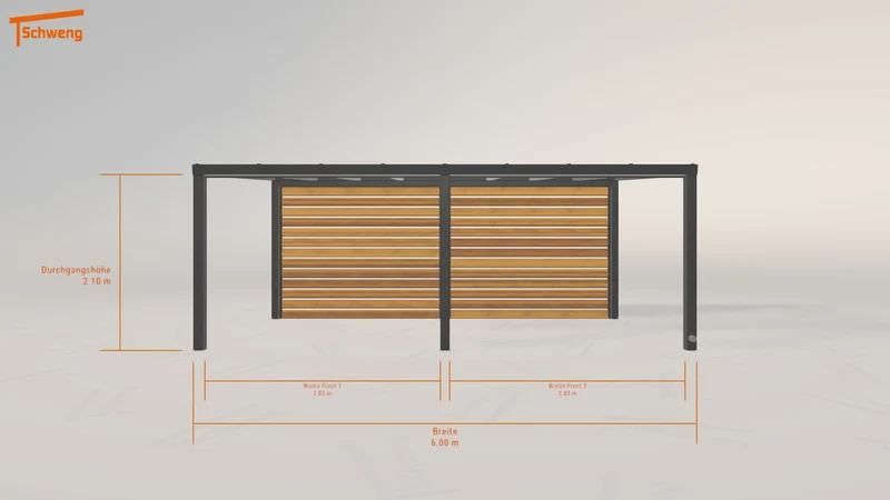 #DE Schweng Pultdachcarport S350 (ID 2q4wny)
