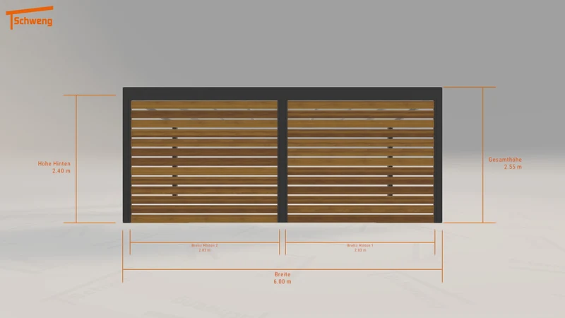 #DE Schweng Pultdachcarport S350 (ID 2q4wny)