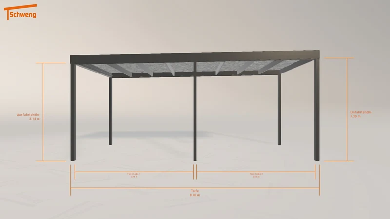 #DE Schweng Flachdachcarport C600 (ID g7v5vd) #MTG