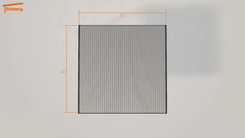 #DE Schweng Flachdachcarport C600+ (ID 5mrv2z)