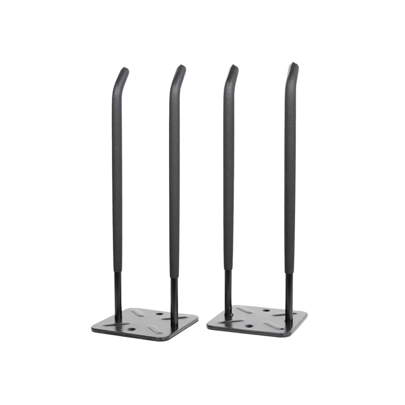 Robuster Schwerlast Wandhalter 2er Set – gerade Ausführung, bis 70 kg Tragkraft, schwarz