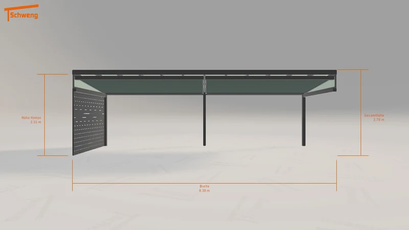 #DE Schweng Terrassenüberdachung S400 (ID 773525)