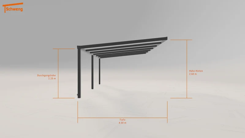 #DE Schweng Terrassenüberdachung S400 (ID 9w4x4q)