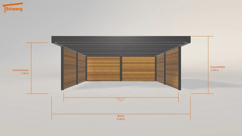 #DE Schweng Flachdachcarport C600+ (ID 2q4bv7) #MTG