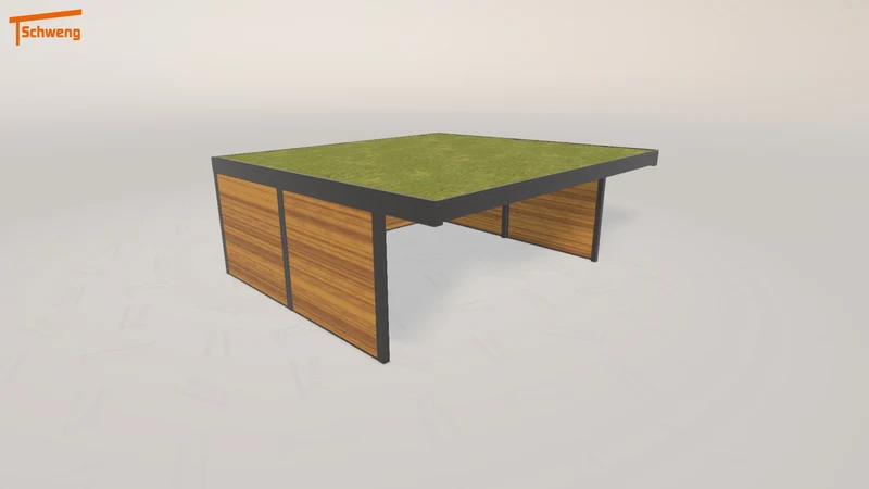 #DE Schweng Flachdachcarport C600+ (ID v4g9zp) #MTG