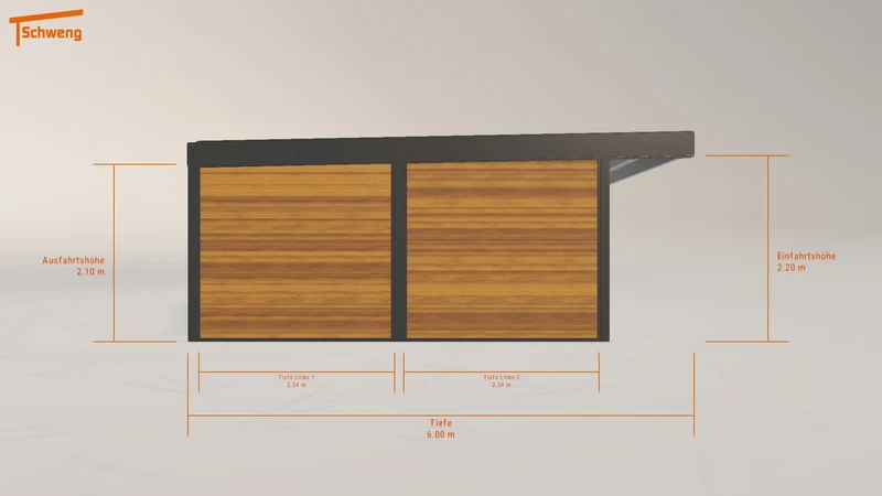 #DE Schweng Flachdachcarport C600+ (ID v4g9zp) #MTG