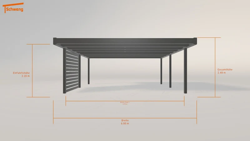 #DE Schweng Flachdachcarport C600+ (ID k2drmy) #MTG