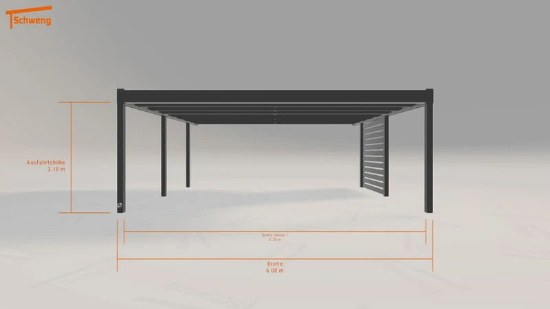 #DE Schweng Flachdachcarport C600+ (ID k2drmy) #MTG