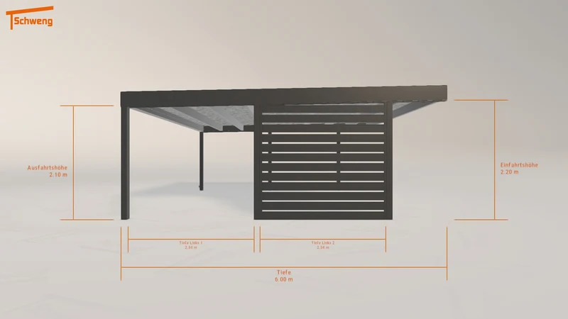 #DE Schweng Flachdachcarport C600+ (ID k2drmy) #MTG