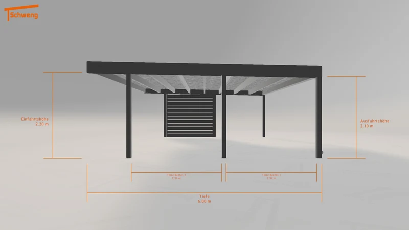 #DE Schweng Flachdachcarport C600+ (ID k2drmy) #MTG