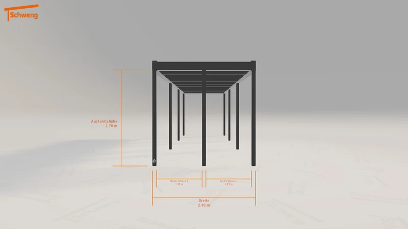 #DE Schweng Flachdachcarport C600 (ID bkrjyq)
