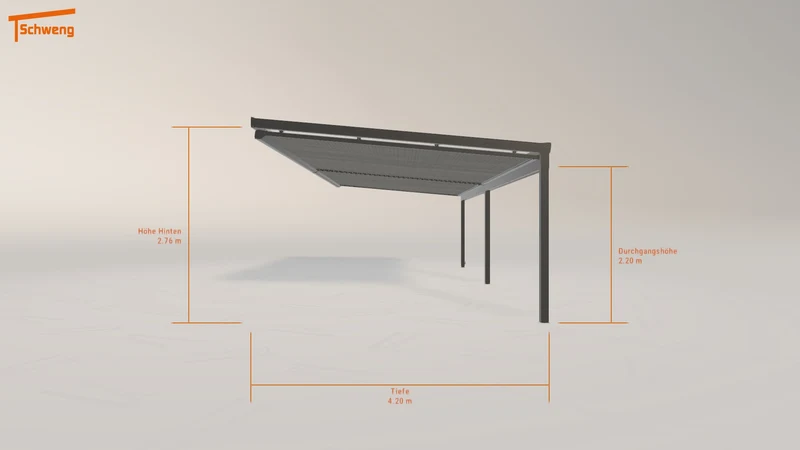#DE Schweng Terrassenüberdachung S400 (ID dvmzvm)