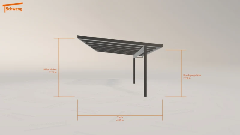 #DE Schweng Terrassenüberdachung S400 (ID qd7n2v)