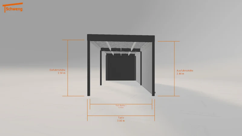 #DE Schweng Flachdachcarport C600 (ID zb9kg7) #MTG