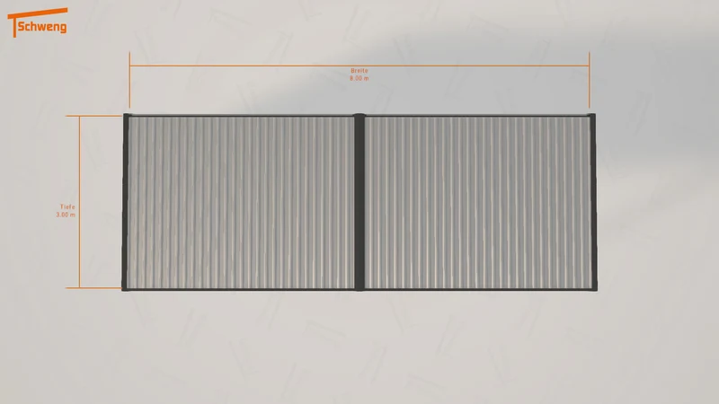 #DE Schweng Flachdachcarport C600 (ID zb9kg7) #MTG