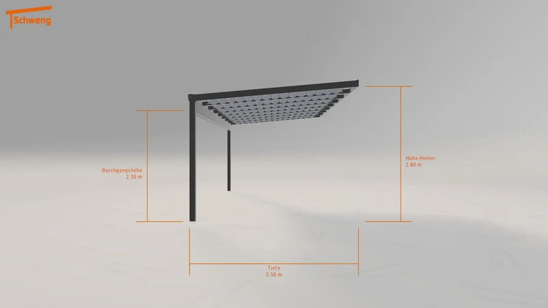 #DE Schweng Terrassenüberdachung S400 (ID 773ggj)