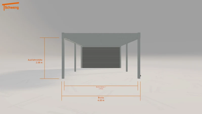 #DE Schweng Flachdachcarport C600 (ID x74k3g) #MTG