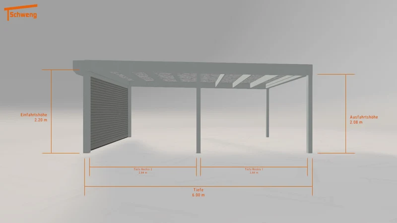 #DE Schweng Flachdachcarport C600 (ID x74k3g) #MTG