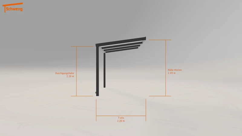 #DE Schweng Terrassenüberdachung S350 (ID k2dgyg)