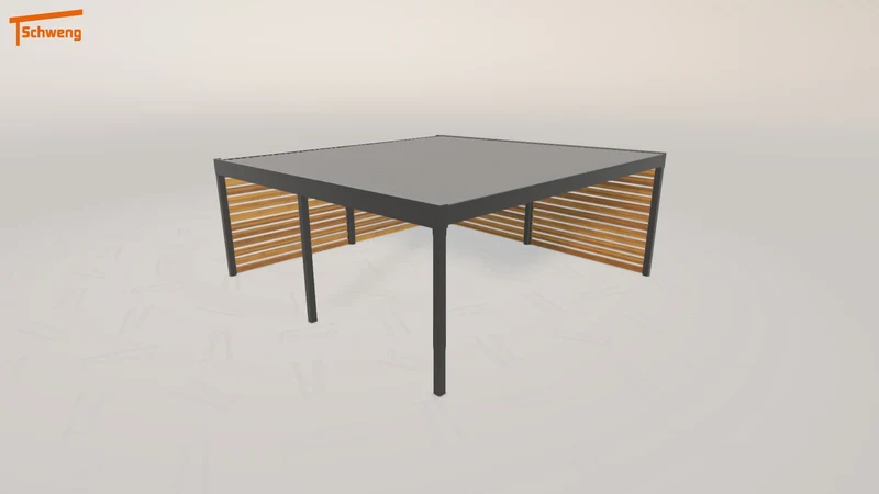 #DE Schweng Flachdachcarport C600 (ID mjk3v5)