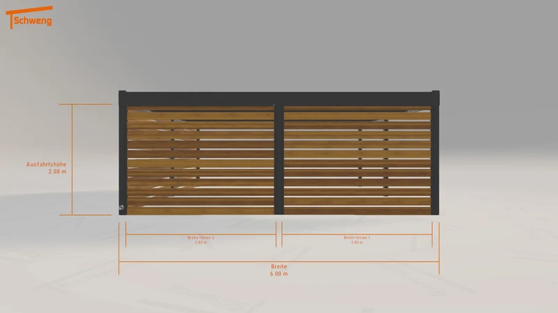 #DE Schweng Flachdachcarport C600 (ID mjk3v5)