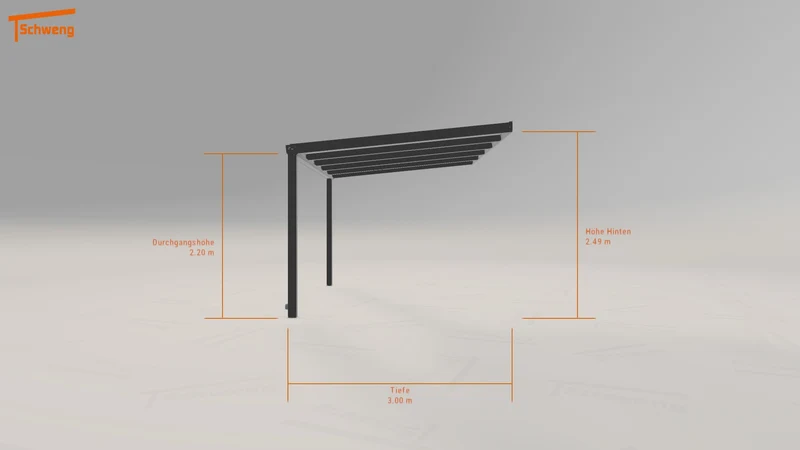 #DE Schweng Terrassenüberdachung S350 (ID n59xmj)
