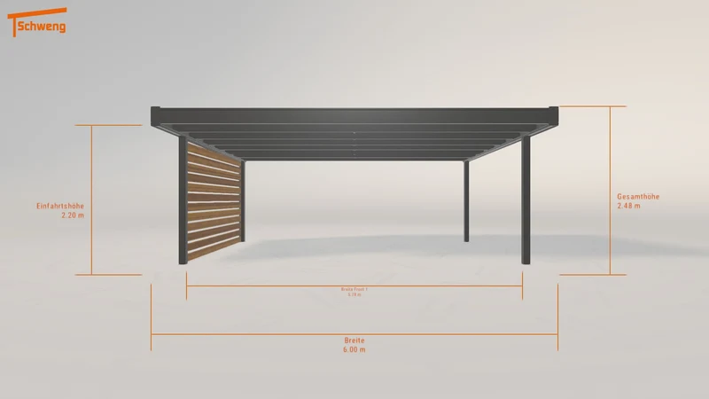 #DE Schweng Flachdachcarport C600 (ID pb5jpy) #MTG
