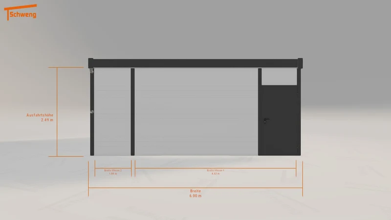 #DE Schweng Flachdachcarport C600+ (ID g7v387) #MTG