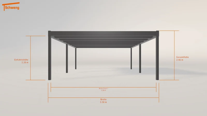 #CH Schweng Flachdachcarport C600 (ID k2dq9b) #MTG