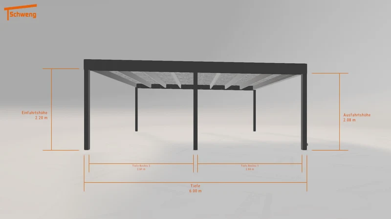 #CH Schweng Flachdachcarport C600 (ID k2dq9b) #MTG