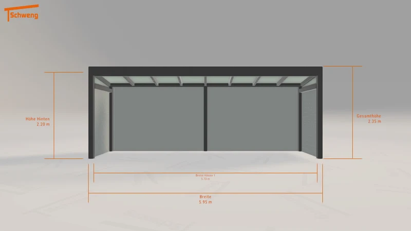 #DE Schweng Terrassenüberdachung S350 (ID x74kq8)
