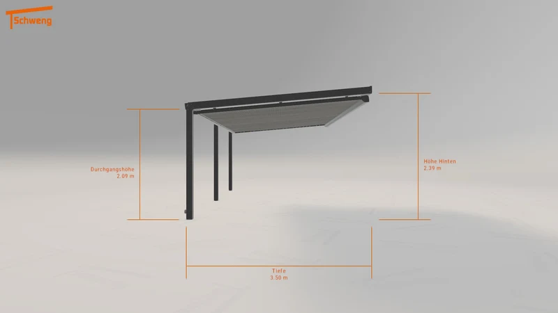 #DE Schweng Terrassenüberdachung S350 (ID bkr8b3)